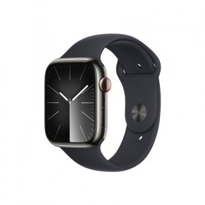 Apple Series 9 (GPS + Cellular) Inteligentny zegarek 4G Stal nierdzewna Midnight 45 mm Odbiornik Apple Pay GPS/GLONASS/Galileo/B